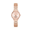  Shop Authentic Michael Kors Portia Analog Quartz Rose Gold Dial Rose Gold Steel Strap Watch For Women - MK3839 - Luxxuri