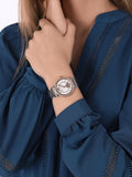  Shop Authentic Michael Kors Abbey Three-Hand White Dial Two Tone Steel Strap Watch for Women - MK4616 - Luxxuri