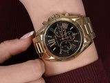  Shop Authentic Michael Kors Bradshaw Black Dial Gold Steel Strap Watch for Women - MK5739 - Luxxuri
