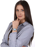  Shop Authentic Michael Kors Runway Mercer Quartz Mother of Pearl Blue Dial Silver Steel Strap Watch For Women - MK6857 - Luxxuri