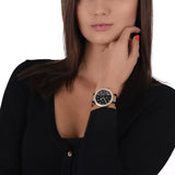  Shop Authentic Michael Kors Parker Chronograph Black Dial Black Leather Strap Watch For Women - MK6984 - Luxxuri