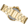 Michael Kors Camille Chronograph White Dial Gold Steel Strap Watch For Women - MK6994