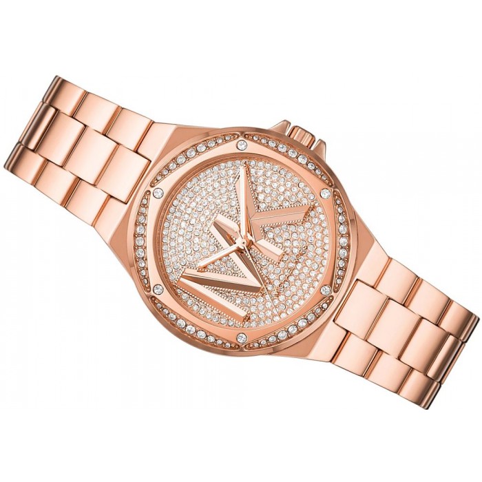  Shop Authentic Michael Kors Lennox Three Hand Rose Gold Dial Rose Gold Steel Strap Watch For Women - MK7230 - Luxxuri