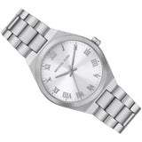  Shop Authentic Michael Kors Lennox Three Hand Silver Dial Silver Steel Strap Watch For Women - MK7393 - Luxxuri