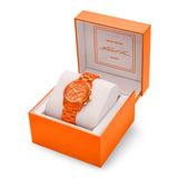  Shop Authentic Michael Kors Runway Chronograph Limited Edition Orange Dial Orange Steel Strap Watch for - MK7477LE - Luxxuri