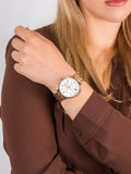  Shop Authentic Tommy Hilfiger Jenna Quartz White Dial Rose Gold Steel Strap Watch for Women - 1782070 - Luxxuri