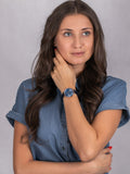  Shop Authentic Fossil Jacqueline Blue Dial Blue Leather Strap Watch for Women - ES4673 - Luxxuri