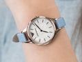  Shop Authentic Emporio Armani Aurora Quartz Mother of Pearl White Dial Blue Leather Strap Watch For Women - AR11109 - Luxxuri