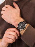  Shop Authentic Tommy Hilfiger Multi Function Chronograph Black Dial Brown Leather Strap Watch for Men - 1791631 - Luxxuri