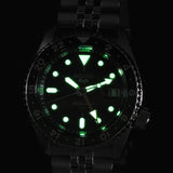  Shop Authentic Seiko 5 Sports SKX GMT Automatic Green Dial Silver Steel Strap Watch For Men - SSK035K1 - Luxxuri