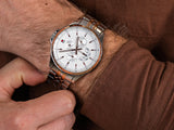  Shop Authentic Tommy Hilfiger Shawn Quartz White Dial Two Tone Steel Strap Watch for Men - 1791617 - Luxxuri