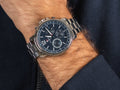  Shop Authentic Tommy Hilfiger London Chronograph Quartz Blue Dial Silver Steel Strap Watch for Men - 1791534 - Luxxuri