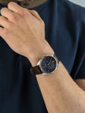  Shop Authentic Tommy Hilfiger Deacan Blue Dial Brown Leather Strap Watch for Men - 1791549 - Luxxuri
