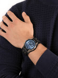  Shop Authentic Fossil Coachman Chronograph Blue Dial Black Leather Strap Watch for Men - CH2564 - Luxxuri