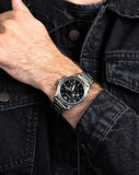  Shop Authentic Emporio Armani Mario Chronograph Black Dial Silver Steel Strap Watch For Men - AR11241 - Luxxuri