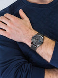  Shop Authentic Tommy Hilfiger Deacon Multifunction Black Dial Black Mesh Bracelet Watch for Men - 1791546 - Luxxuri