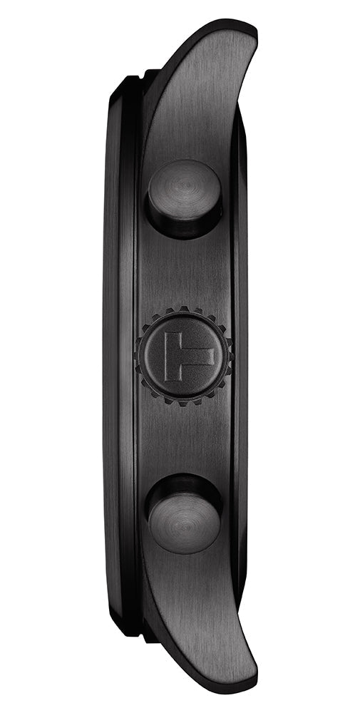  Shop Authentic Tissot Chrono XL Vintage Chronograph Black Dial Black Leather Strap Watch For Men - T116.617.36.052.02 - Luxxuri