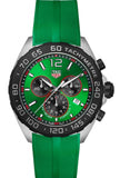  Shop Authentic Tag Heuer Formula 1 Chronograph Green Dial Green Rubber Strap Watch for Men - CAZ101AP.FT8056 - Luxxuri