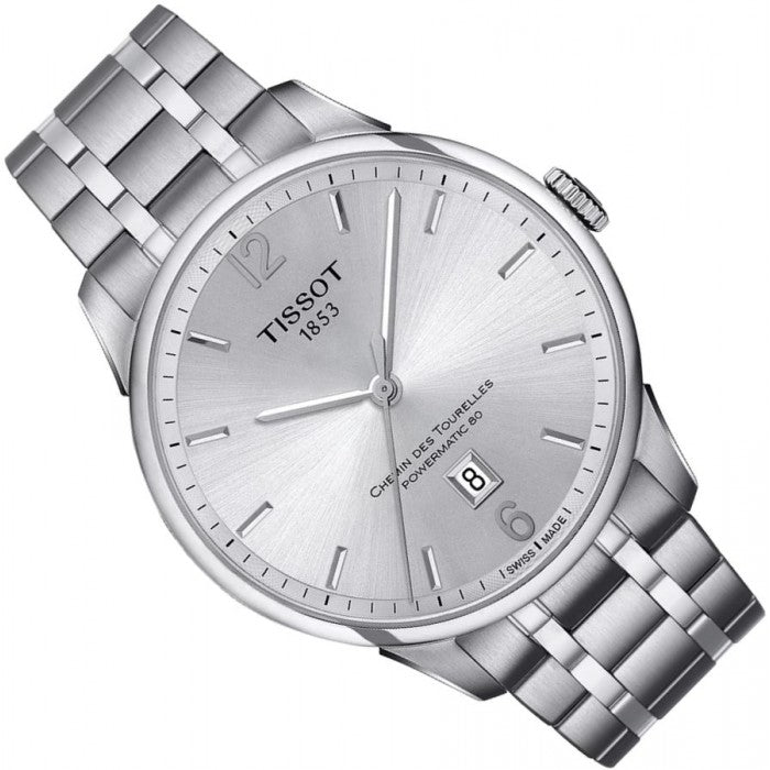  Shop Authentic Tissot Chemin Des Tourelles Powermatic 80 Silver Dial Silver Steel Strap Watch For Men - T099.407.11.037.00 - Luxxuri