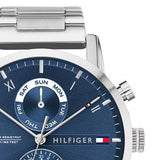  Shop Authentic Tommy Hilfiger Kane Blue Dial Silver Steel Strap Watch for Men - 1710401 - Luxxuri