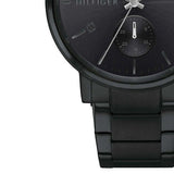  Shop Authentic Tommy Hilfiger Daniel Black Dial Black Steel Strap Watch for Men - 1710414 - Luxxuri