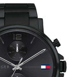  Shop Authentic Tommy Hilfiger Daniel Black Dial Black Steel Strap Watch for Men - 1710414 - Luxxuri