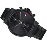  Shop Authentic Tommy Hilfiger Daniel Black Dial Black Steel Strap Watch for Men - 1710414 - Luxxuri