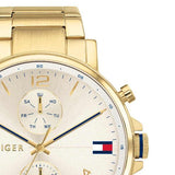  Shop Authentic Tommy Hilfiger Daniel White Dial Gold Steel Strap Watch for Men - 1710415 - Luxxuri