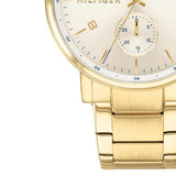  Shop Authentic Tommy Hilfiger Daniel White Dial Gold Steel Strap Watch for Men - 1710415 - Luxxuri