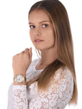  Shop Authentic Tommy Hilfiger Ari Multifunction Diamonds Silver Dial Gold Steel Strap Watch for Women - 1781977 - Luxxuri