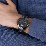  Shop Authentic Tommy Hilfiger Decker Quartz Black Dial Black Steel Strap Watch for Men - 1791347 - Luxxuri