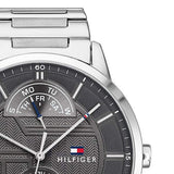  Shop Authentic Tommy Hilfiger Hunter Grey Dial Silver Steel Strap Watch for Men - 1791608 - Luxxuri
