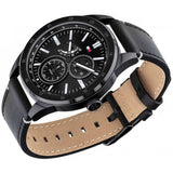  Shop Authentic Tommy Hilfiger Austin Black Dial Black Leather Strap Watch for Men - 1791638 - Luxxuri