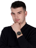  Shop Authentic Tommy Hilfiger West Chronograph Quartz Black Dial Gold Steel Strap Watch For Men - 1791708 - Luxxuri