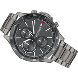  Shop Authentic Tommy Hilfiger Bank Grey Dial Grey Steel Strap Watch for Men - 1791719 - Luxxuri