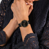  Shop Authentic Michael Kors Pyper Black Dial Black Leather Strap Watch For Women - MK2747 - Luxxuri