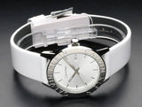  Shop Authentic Calvin Klein Steady Silver Dial White Leather Strap Watch for Women - K7Q211L6 - Luxxuri