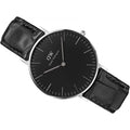  Shop Authentic Daniel Wellington Classic Reading Black Dial Black Leather Strap Watch For Women - DW00100147 - Luxxuri
