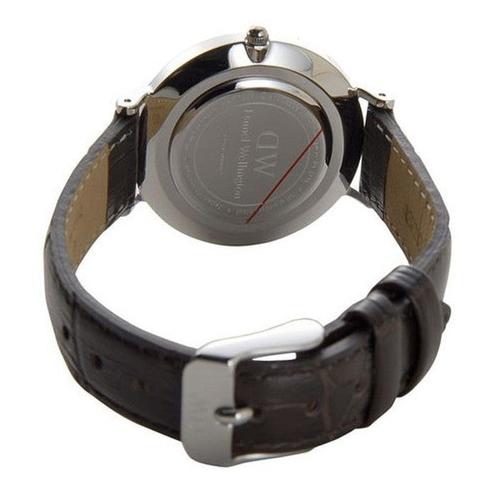  Shop Authentic Daniel Wellington Classic Petite York Black Dial Brown Leather Strap Watch For Women - DW00100182 - Luxxuri