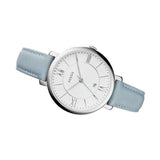  Shop Authentic Fossil Jacqueline White Dial Light Blue Leather Strap Watch for Women - ES3821 - Luxxuri