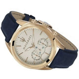  Shop Authentic Maserati Traguardo Chronograph Grey Dial Leather Strap Men's Watch - R8871612016 - Luxxuri