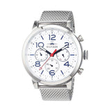  Shop Authentic Tommy Hilfiger Jake Quartz White Dial Silver Mesh Bracelet Watch for Men - 1791233 - Luxxuri