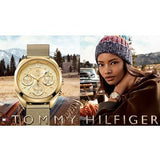  Shop Authentic Tommy Hilfiger Mia Gold Dial Gold Mesh Bracelet Watch for Women - 1781488 - Luxxuri
