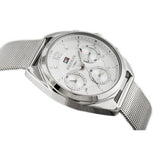  Shop Authentic Tommy Hilfiger Mia Silver Dial Silver Mesh Bracelet Watch for Men - 1781628 - Luxxuri