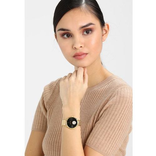  Shop Authentic Michael Kors Portia Black Dial Gold Steel Strap Watch for Women - MK3788 - Luxxuri