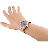  Shop Authentic Guess Willow Crystal Blue Dial Rose Gold Mesh Bracelet Watch For Women - W0836L1 - Luxxuri