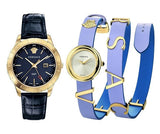  Shop Authentic Versace V-Flare Silver Dial Purple Leather Strap Watch for Women - VEBN00318 - Luxxuri