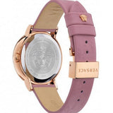  Shop Authentic Versace Virtus Quartz Grey Dial Pink Leather Strap Watch for Women - VEHC00319 - Luxxuri