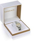  Shop Authentic Versace Virtus Quartz White Dial Silver Steel Strap Watch For Women - VET300621 - Luxxuri