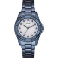  Shop Authentic Guess Pinwheel Analog Silver Dial Blue Steel Strap Watch for Women - W0702L1 - Luxxuri